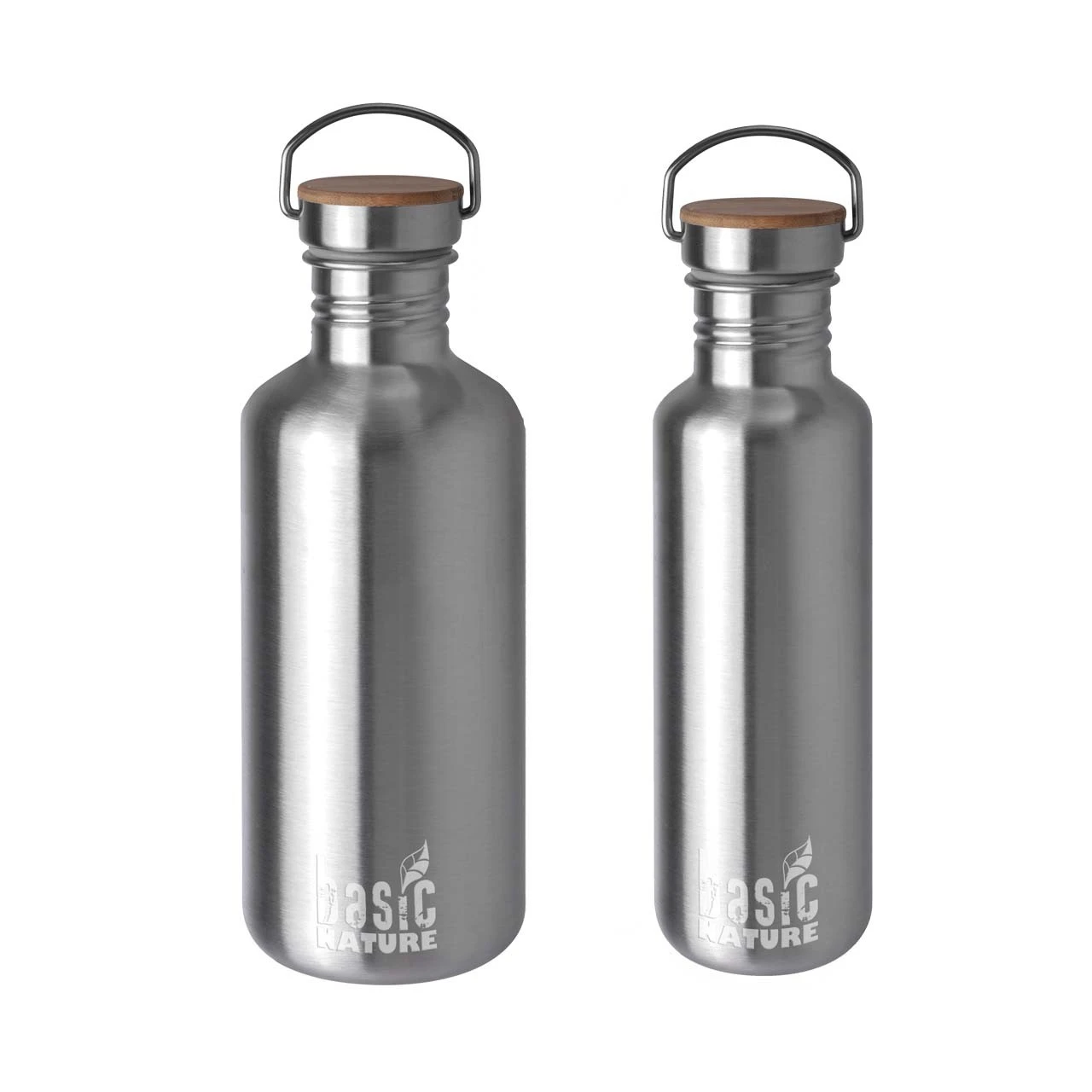 Basic Nature Edelstahl Trinkflasche – Bild 2